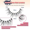 Eyelashes Natural Cat Eye Lashes False Eyelashes Wispy Lashes 7 Pair Flared Lashes Pack C Curl Soft Mink Lashes 12mm Short Lash Strips That Look Like Extensions Siligli