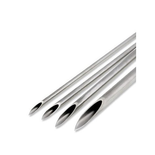 BodyJewelryOnline Pack Of Piercing Needles, 10 PCS, 14 G, Surgical Steel, Sterilized, Disposable, Hypoallergenic Piercing Supplies, Nickel-Free, Autoclave Safe