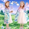 OHARLOBE Toddler Toys for Ages 3-8, 8 Pcs Rainbow Princess Dress Up Clothes for Girls 4-6, Princess Cape Set Kids Toys, Princess Girls Toys for Easter Halloween Birthday Christmas Gifts Party Favors