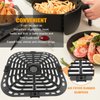 Air Fryer Grill Plate for Instant Pot Vortex Plus 6 in 1 6 QT Gourmia GAF735 6 QT Air Fryer, Air Fryer Accessories Replacement Tray Rack Parts Grill Pan Crisper Plate, Dishwasher Safe