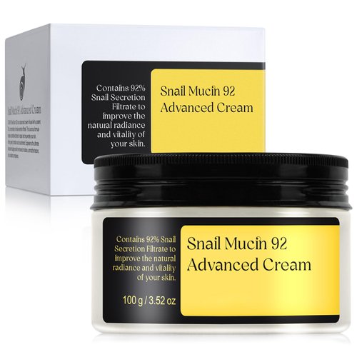 HUYEHF Snail Repair Cream, Snail Mucin 92% Repair Cream, Daily Face Gel Moisturizer Snail Cream for Dry Skin Acne-prone Sensitive Skin-100g