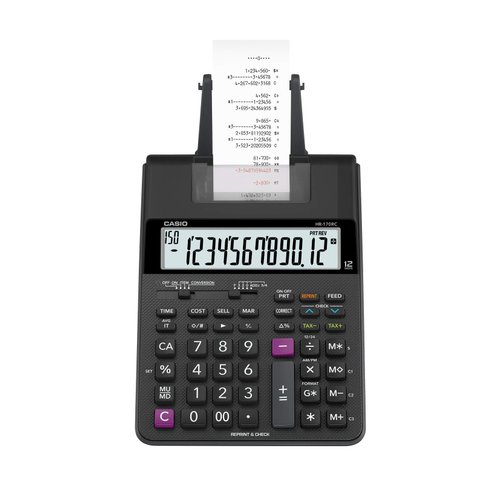 Casio HR-170RC Desktop Printing Calculator, Small