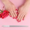 8 Packs Diamond Nail File Stainless Steel Double Sided Nail File Metal File Buffer Fingernails Toenails Manicure Files Manicure Pedicure Tools for Salon and Home, 8 Inches