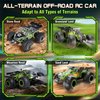 Remote Control Car, Rc Cars for Boys Age 6-8 8-12, 2.4Ghz All Terrain Rc Truck Toys with Headlights and Car Body Lights, 20 KM/H Off Road Remote Control Monster Truck, Ideal Gift for Kids 6 7 8 9 10+