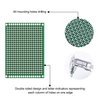 Smraza 104pcs Double Sided PCB Board Kit, Prototype Boards for DIY Soldering and Electronic Project Circuit Boards Compatible with Arduino Kits, 30PCS 40 Pin 2.54mm Male and Female Header Connector