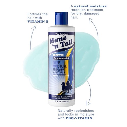 Mane 'n Tail Deep Moisturizing Conditioner for Dry, Damaged Hair 12 oz (TOMAN004)