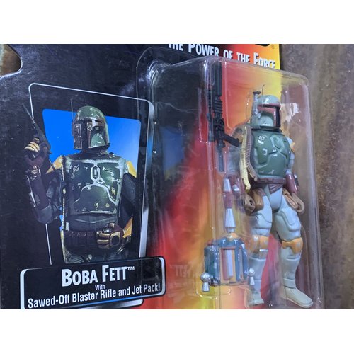 Star Wars Boba Fett 1995 Red-Card Power of the Force Action Figure