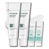P.CALM Water Barrier Moisturizing Sun Cream Matte-Finish No White Cast SPF 50+ PA++++ Vegan Calming Moisture Daily Sunscreen for Dry Oily Sensitive Skin Korean Skincare 3.4 Fl Oz