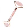 Fancii Rose Quartz Facial Roller Massager for Face, Eyes and Body - Anti-Aging Jade Beauty Skincare Tool Made with 100% Brazilian Quartz Stone (Aeva)
