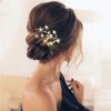 Bartosi Rhinestone Star Hair Clips Crystal Star Hair Clip Bride Wedding Hair Barrettes Sparkly Silver Hair Pins Bridal Decorative Hair Accessories for Women and Girls (Pack of 2)