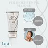 Lira Clinical PRO Brightening Masque - Hydrating Face Mask with Vitamin C, Peptides & Hyaluronic Acid to Support Even Skin Tone, Reduced Wrinkles, & Deep Moisturization - 2 fl oz