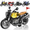 MQDMINI 4 Pieces Pull Back Motorcycle Toys - Friction Powered Kids Toy Cars with Sounds and Lights, Motorcycle Toys Gift for Boys or Girls Over 3 Years Old Birthday