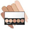FALOCUTUS 5 In 1 Multi-Use Correcting Concealer Palette,Waterproof Long Lasting Contour Palette,Professional Creamy Concealer Kit for Women,Easy to Create Full Coverage and Natural Finish.#2
