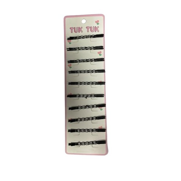 Generic Lucky Rudra Designer Bob Hair Pins For Girls and Women Pack of 10 Pcs Black