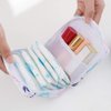 Sanitary Napkin Storage Bag, Portable Menstrual Pad Bag Tampons Collect Bags, Zipper Nursing Pad Holder Tampon Bag Sanitary Organizer for Women Girls
