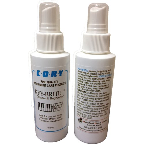 Key-Brite Piano Key Cleaner 4 oz by Cory, Distributed by A Fully Authorized Cory Products Dealer