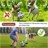 XChangeFun Dog Toys Soccer Ball with Straps Interactive Dog Toys Dog Tug Toy Dog Water Toy Durable Dog Balls for Medium Dogs (Green)