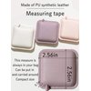 haoa Tape Measure for Body Measuring, 79Inch/2Meters Retractable Measuring Tape for Body Fabric Sewing,Measurements Dual Sided (Square,1 Pack) (Pale Pink)