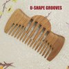 Moreinday Wooden Comb Wide Tooth Hair Comb Detangler Sandalwood Comb for Men Women