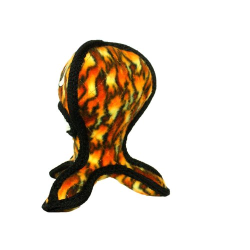 TUFFY - World's Tuffest Soft Dog Toy - Alien G3 - NO Squeakers - Multiple Layers. Made Durable, Strong & Tough. Interactive Play (Tug, Toss & Fetch). Machine Washable & Floats. (Fire 2 Pack)