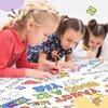 SICOHOME Positive Affirmations Coloring Tablecloth for Kids - 46x33 inch Today is a Good Day to Giant Coloring Poster Art Craft for School Classroom Birthday Activities Party Supplies