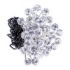 80 Pack White Rhinestone Hair Pins and U Shape Hairpins, findTop Wedding Hair Clips Professional Hairdressing Grip with Storage Bottle (40 Crystal Pins & 40 U Shape Pins)