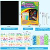 ZMLM Scratch Paper Art-Craft Kit: 11''x 8'' Big Sheets Magic Rainbow Drawing Board Kid Art Paper Pad Supply Toddler DIY Project Activity Toy Game for Teens Girls Boys Holiday Birthday Gift