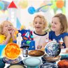 UROINEPA Space Theme Party Decorations 100Pcs Galaxy Planet Outer Space Disposable Plates and Napkins for Kids Space Solar System Planets Baby Shower Birthday Party Decorations