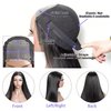Wear and Go Glueless Wig Human Hair Pre Plucked with Baby Hair Body Wave Lace Front Wigs Human Hair Pre Cut Lace Glueless 4x4 HD Closure Wear and Go Wig for Beginners 180 Density