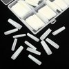 KOXXIAMOQ 240 Pcs Square Nail Tips, natural Extra Long natural Nail Tips for Acrylic Nails, No C Curve Tapered Square Full Cover Nail Tips, Press on Nail Tips Traceless for Nail Extension (natural)