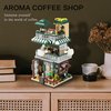 wriyvngs Street View Mini Building Blocks Coffee House Shop Store Building Kit Simulation Construction Educational Creative Toy for Boys Girls Age 8+ 1025 pcs