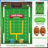 PLULON Football Game for Kids Pin the Football on the Goalpost Poster with Football Stickers Football Birthday Party Favors Home Wall Decorations for Kids Adults Family Birthday Party Supplies