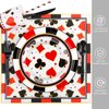 durony 147 Pieces Casino Party Bundle Casino Theme Party Supplies Set, Includes Plates, Napkins, Cups, Staws, and Cutlery for Casino Poker Theme Party Decorations Serves 16 Guests