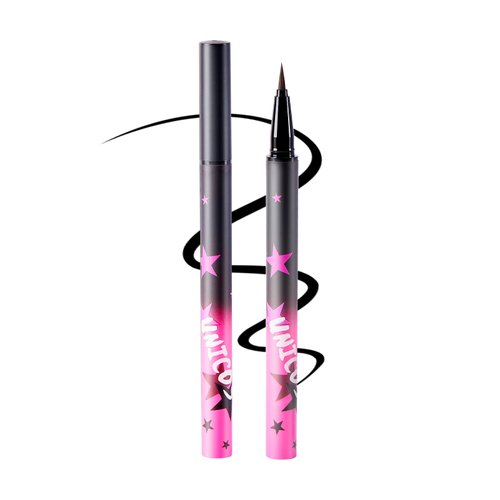 Unicos Liquid EyeLiner, Long-Lasting with 24 Hour wear, Waterproof Eye makeup, Smudge Resistant, Ultra-Fine Tip 0.1mm Tip,Vegan & Cruelty Free (Black)