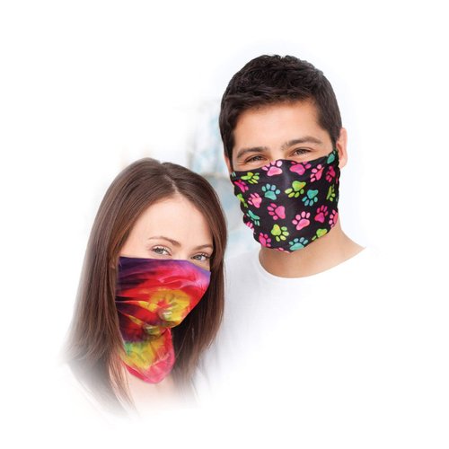 Spoontiques Hair and Face Wraps - Multifunctional Bandanna - Headband - Scarf - Neck Gaiter- Balaclava - Friends