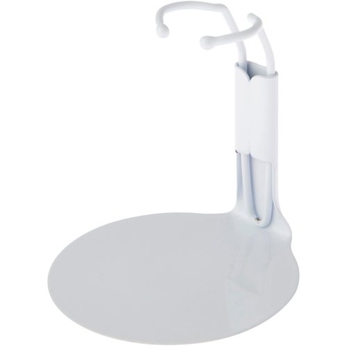 Plymor DSP-20W White Adjustable Action Figure Stand, fits 3.75 and 4 inch Action Figures, Waist is 0.75 to 1 inches wide, 2.5 to 3 inches around, Pack of 2