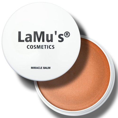 Lamu's Cosmetics Moisturizing Miracle Balm, Multi Glow Balm,Face Balm, Face Blush Cream Blush for Cheeks,Radiant Finish, Hydrating,Natural Glow,Shimmer Balm 50g/ 1.75 Oz(GOLDEN)
