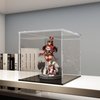 CANCLEAR Acrylic Display Case for Collectibles and Toys, Versatile Clear Acrylic Display Box with Black Base for Action Figures and Souvenirs, 6-inch
