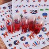 12 Sheets 4th of July Nail Stickers American Flag Patriotic Nail Design Stickers Independence Day Nail Decals 3D Self Adhesive Nail Art Supplies for Women Girls Nail Art Decorations Accessories