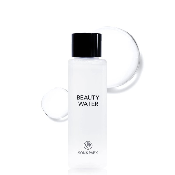 SON&PARK Beauty Water 60ml (2.02 fl. oz) | Travel Size Rose Water Toner with Witch Hazel | Acne Treatment for Acne Prone Skin | Hydrating Exfoliating Daily Facial Cleanser | Korean Skin Care for Face