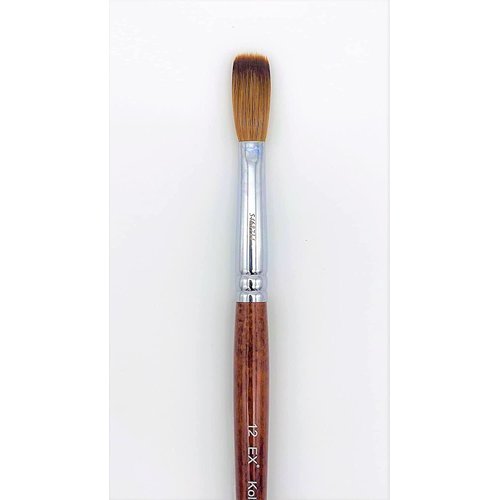 EX Kolinsky Acrylic Nail Brush for Acrylic Powder Manicure Pedicure (Size 12 (Pack of 1))