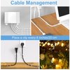 TidyHelper Adhesive Cable Clips Clear (40PCS, M), Upgraded Wire Holders for Wall, Strong Cord Organizer Under Desk, Car, PC, Christmas Light Indoor/Outdoor