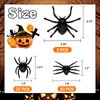 Rtisaeu 50PCS Plastic Spiders Halloween, Three Size Fake Spider, Halloween Prank Prop Joke Toys for Halloween Decorations
