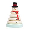 Pearhead Christmas Snowman Stacking Toy Set, Holiday Toys for Toddlers, Baby Nursery Holiday Décor, Wooden Sorting and Stacking Tower Educational Toy, for Kids