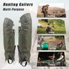 BZTAC Tactical Leg Gaiters High Gaiters Hunting Gaiters Knee Protection Anti-Tear Oxford Fabric Full Length Zip with Velcro Cover Waterproof Breathable Windproof for Outdoor Hunting Hiking Walking
