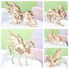 (5pcs) 3D Wooden Puzzle Animal Assemble Crafts Model Kit Wooden Animals Puzzle STEM DIY Brain Teaser to Adults Teens Boys Girls Gift (Animal)