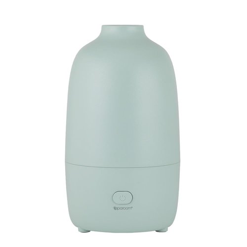 SpaRoom Modern Aromatherapy Ultrasonic Misting Essential Oil Diffuser for Medium Rooms, 200 mL Water Capacity, Automatic Shut Off, Sage Willow