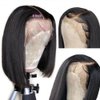 TopSilky Bob Wig Human Hair 13x4 Bob Lace Front Wigs Human Hair Pre Plucked With Baby Hair 180% Density Short Human Hair Wigs Straight Bob Frontal Wigs Human Hair (Natural Color, 14 INCH)