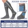 4 Pairs Men Zipper Compression Socks,Colorful 20-31mmhg Compression Stockings with Zipper for Men Women Swelling,Edema,Travel,Sports,Nursing