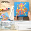 Arteza Kids Ocean Scenes Painting Kit, 4 Canvases 8 x 8 Inches, 24 Acrylic Paints, 4 Paint Brushes, 4 Palettes, Kids Activities Ages 6 and Up